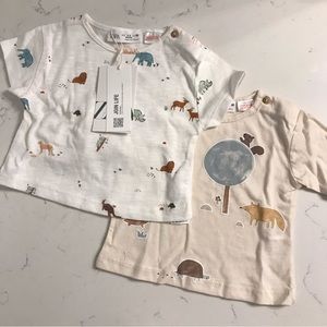 Zara NWT baby shirt top bundle